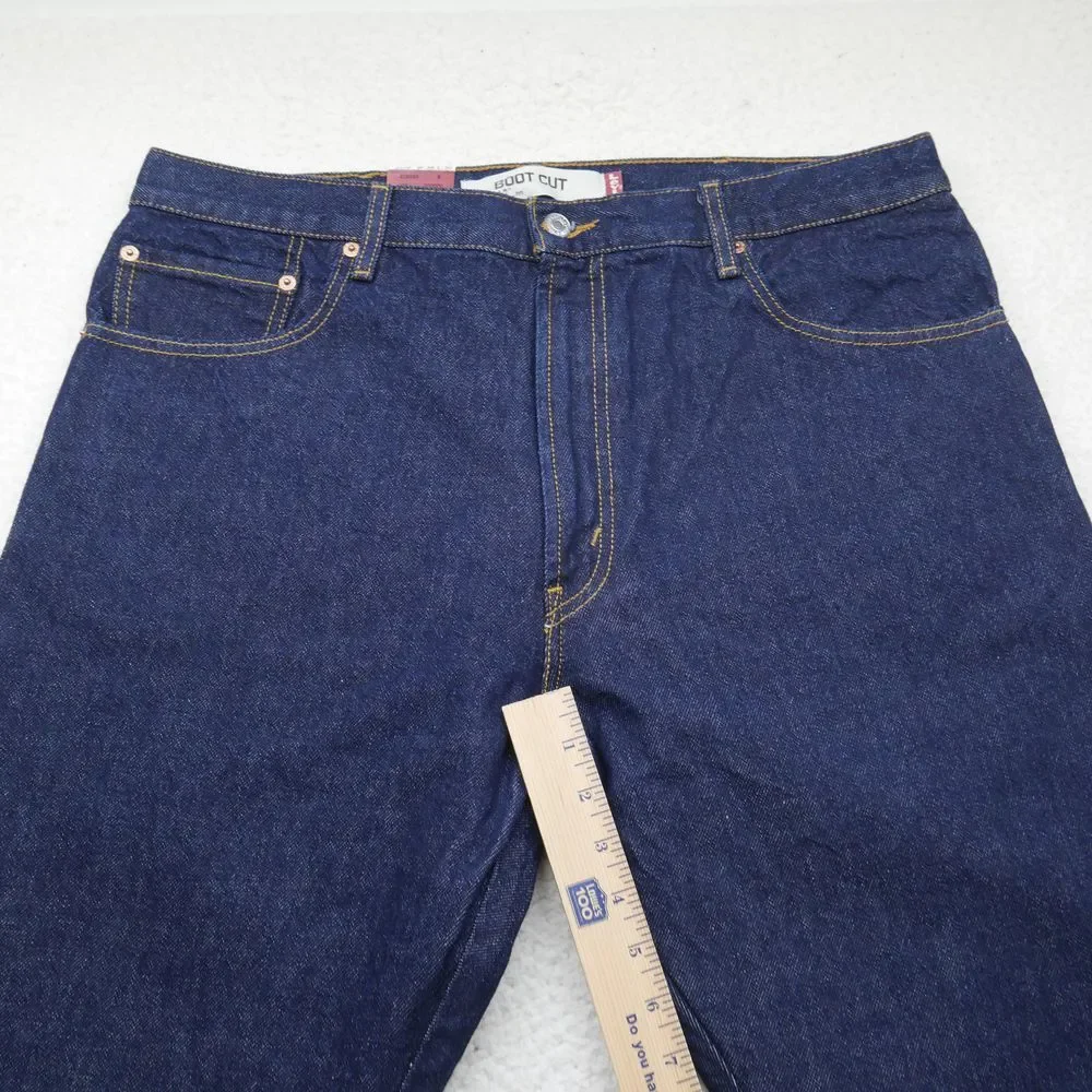 Vintage Levi's 517 Jeans Mens 38x30 Deadstock Y2K 2000s Boot Cut Dark Wash Denim
